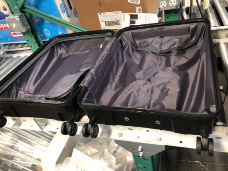 Photo 1 of **SEE NOTES** Rockland Prague Hardside Luggage with Spinner Wheels, Black, 3-Piece Set (24'' ONLY)