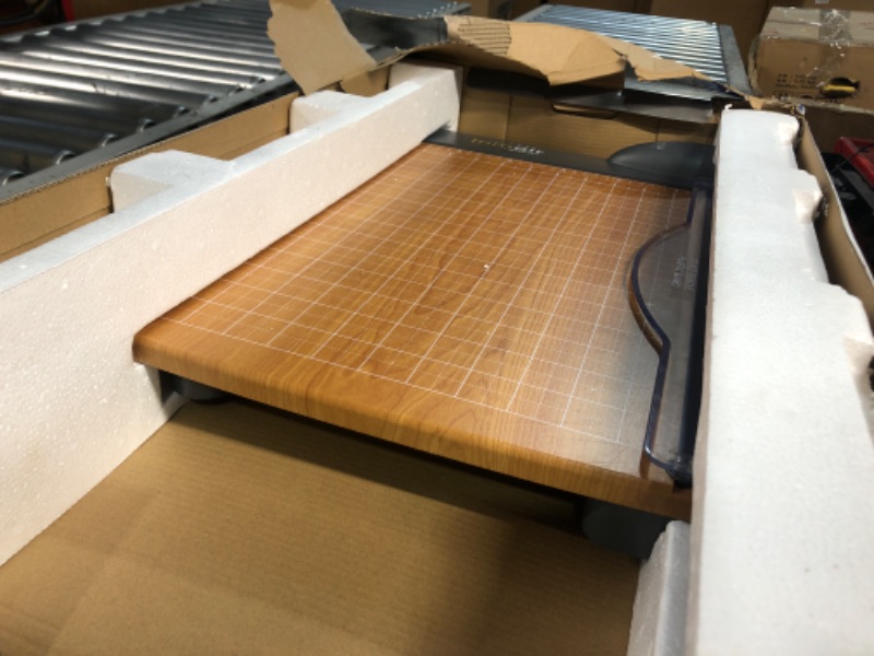 Photo 2 of PREVIOUSLY OWNED-  Westcott 15'' TrimAir Anti-Microbial Wood Guillotine Paper Cutter & Paper Trimmer, 30 Sheet, 15-inch