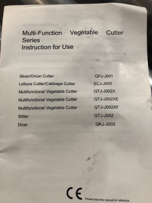 Photo 3 of **SEE NOTES** VEVOR Commercial Vegetable Cutter Series