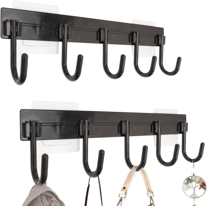 Photo 1 of ***NON REFUNDABLE***
Tunmiok Over The Door Hooks 60lbs,Coat Rack Wall Mount,Sturdy Plastic Wall Hooks,Dorm Room Essentials,4 PACK BUNDLE