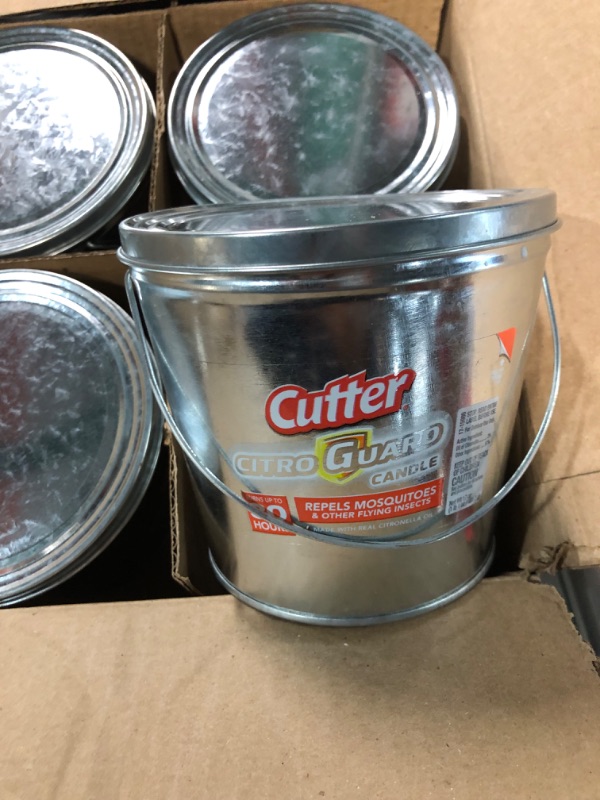 Photo 2 of ***NON REFUNDABLE***
Cutter Citro Guard Candle Bucket, 17 Oz 6 PACK BUNDLE