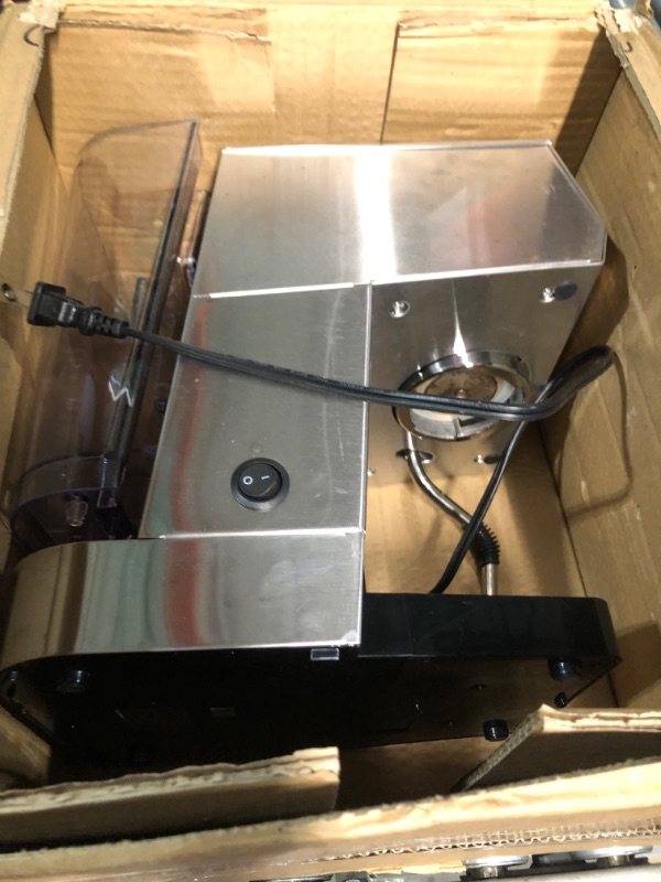 Photo 7 of **USED**POWERS ON**
Gevi Espresso Machines 15 Bar with Adjustable Milk Frother Wand Expresso Coffee Machine for Cappuccino, Latte, Mocha, Machiato, 1.5L Removable Water Tank, Double Temperature Control System, 1100W Pattern Stainless Steel