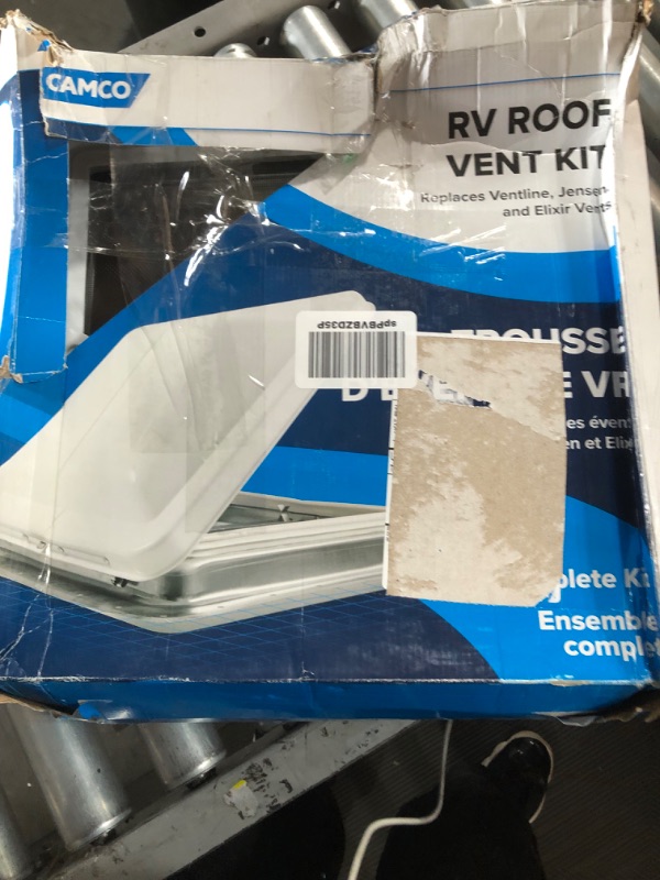 Photo 1 of Camco RV Roof Vent Kit | Replaces Ventline, Jensen, and Elixir Vents | Seamless One Piece Frame | (40480)