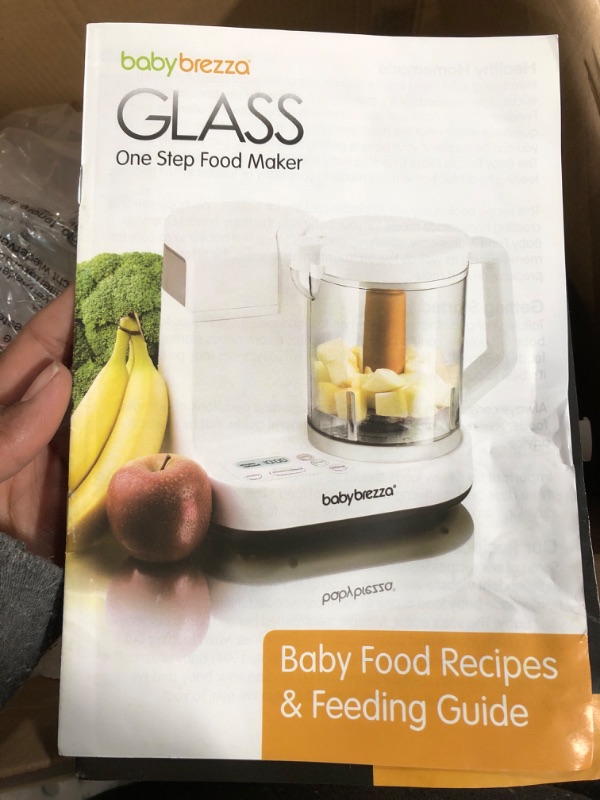 Photo 3 of Baby Brezza One Step Glass Baby Food Maker – Cooker and Blender to Steam and Puree Baby Food for Pouches in Glass Bowl - Make Organic Food for Infants and Toddlers – 4 Cup Capacity Glass Food Maker (New)