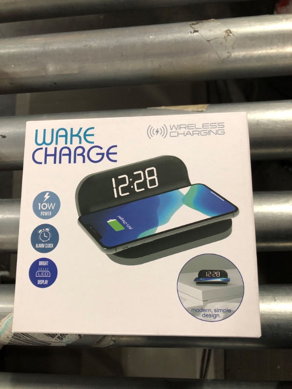 Photo 2 of USBERG Digital Alarm Clock with Wireless Charging