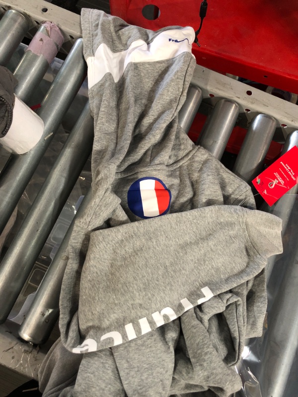 Photo 4 of Outerstuff Women's FIFA World Cup Core Fleece Hood France World Cup Soccer Team Medium Heather Grey