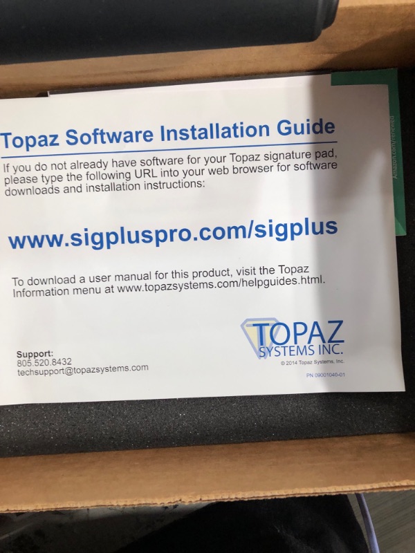 Photo 3 of [READ NOTES]
Topaz T-LBK755-BHSB-R SignatureGem LCD 4x3 Signature Capture Pad 