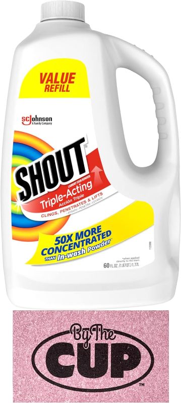 Photo 1 of Shout Triple Acting Laundry Stain Remover with 22 OZ Trigger, 1 Gallon