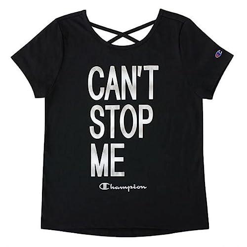 Photo 1 of Champion Girls Shirt All Day Performance Short Sleeve Black, Small *** 5 pack *** 
