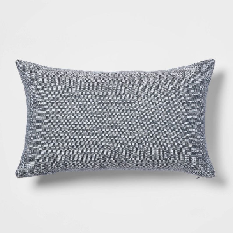 Photo 1 of Chambray Lumbar Throw Pillow - Threshold™
