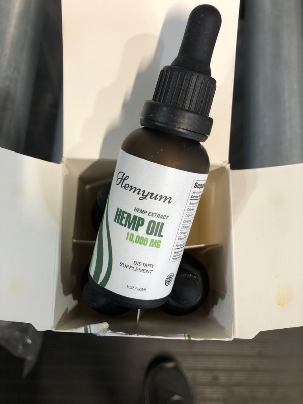 Photo 2 of (4 Pack) Organic Hemp Oil Maximum Strength - Natural Hemp Tincture Drop - 