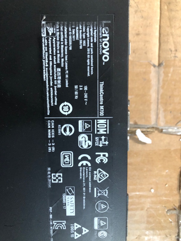 Photo 5 of Lenovo THINKCENTRE M700 SFF Business Desktop Computer (Intel Dual-Core i3-6100 3.70GHz, 8GB DDR4, 256GB SSD, WiFi, Bluetooth, Dual Monitors Supported, Windows 10 Pro) (Reed) Black 8GB | 256G SSD