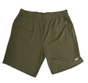 Photo 1 of *MINOR STAIN*
Reebok Men S Speedwick Stretch Performance Knit Active Short ARMY GREEN SIZE MEDIUM
