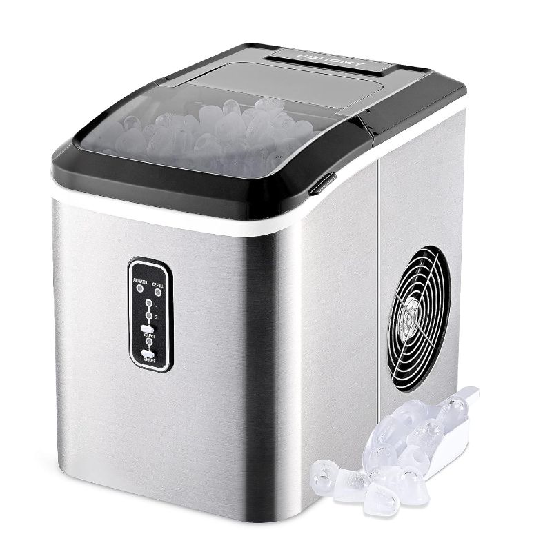 Photo 1 of *MISSING SCOOPER*
Frigidaire EFIC235-AMZ Countertop Crunchy Chewable Nugget Ice Maker