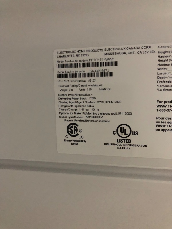 Photo 9 of [FOR PARTS, READ NOTES]
Whirlpool 24.6-cu ft Side-by-Side Refrigerator with Ice Maker (Fingerprint Resistant Stainless Steel)
