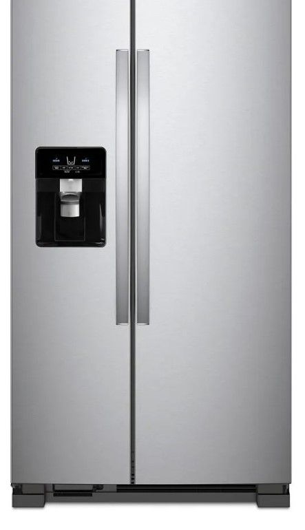 Photo 1 of Whirlpool® 24.6 Cu. Ft. Fingerprint Resistant Stainless Steel Side-by-Side Refrigerator

