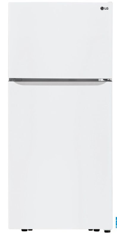 Photo 1 of LG 20.2-cu ft Top-Freezer Refrigerator (White) ENERGY STAR
