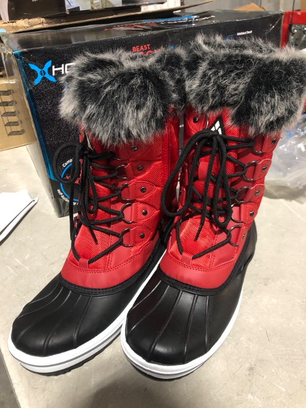 Photo 2 of * used * women's 11 * see images for damage
JSWEI Women's Waterproof Winter Snow Boots Warm Insulation Outdoor Cold Weather Boot for Women 