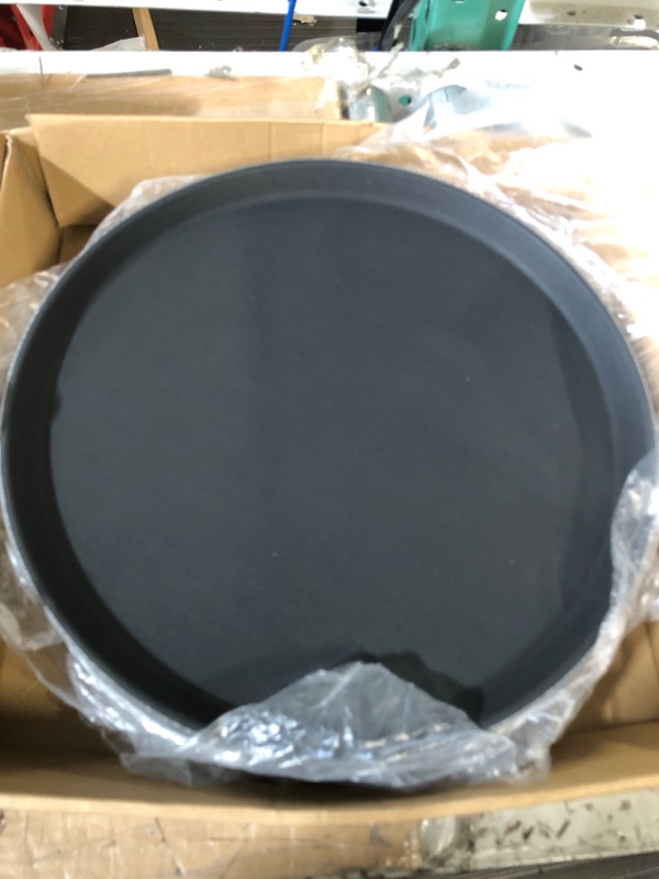 Photo 2 of * used * good condition * 
8 Pieces Restaurant Serving Tray, Non Slip Surface Round Tray, Plastic Food Meals Server Tray with Raised Edges