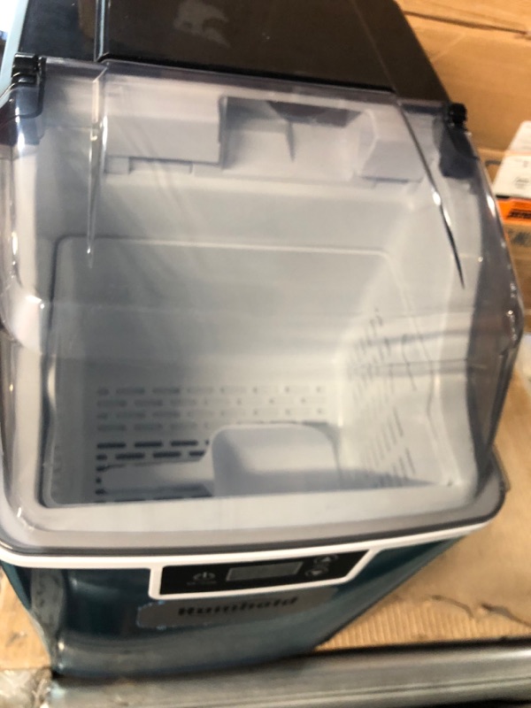 Photo 2 of **NONREFUNDABLE**FOR PARTS OR REPAIR**SEE NOTES**
Humhold Portable Nugget Ice Maker CounterTop, 33Lbs/24Hrs Chewable Pebble Ice, Auto Self Cleaning, Crushed Pellet Ice Cubes Maker Machine with Handle, Compact Design for Home/Kitchen/Camping/RV small 33lbs