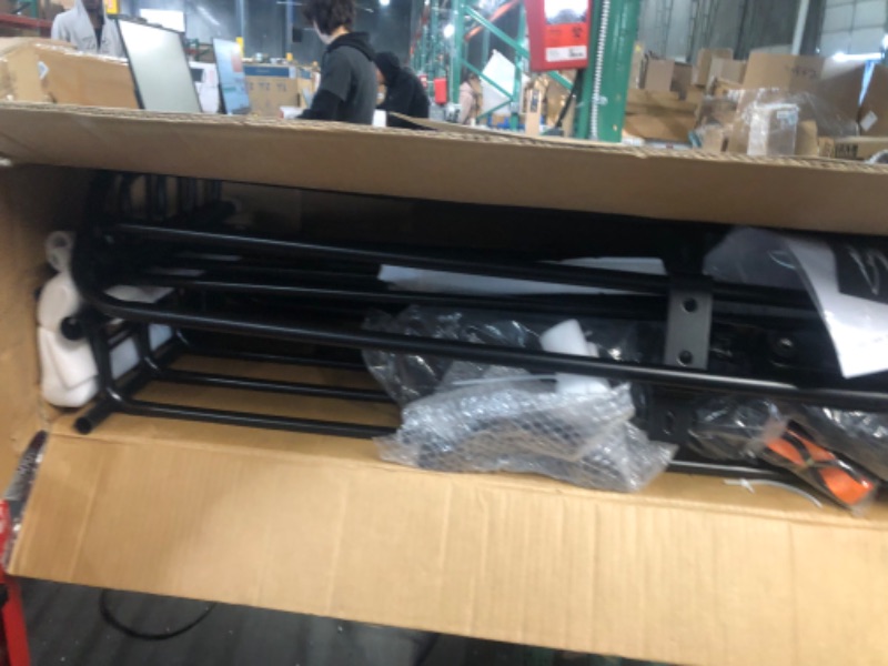 Photo 1 of MeeFar Roof Rack Carrier Basket Universal Rooftop Cargo Carrier Basket 51" X 36" X 5" + Waterproof Cargo Bag 15 Cubic Feet (44" 34" 17"), and Cargo Net with Attachment Hooks, Ratchet Straps ROOF BASKET and BAG