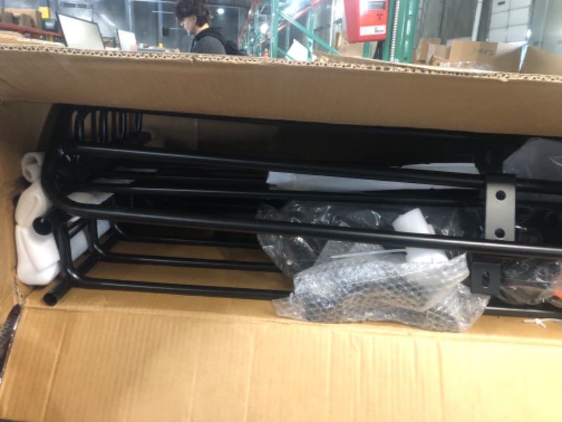 Photo 1 of MeeFar Roof Rack Carrier Basket Universal Rooftop Cargo Carrier Basket 51" X 36" X 5" + Waterproof Cargo Bag 15 Cubic Feet (44" 34" 17"), and Cargo Net with Attachment Hooks, Ratchet Straps ROOF BASKET and BAG