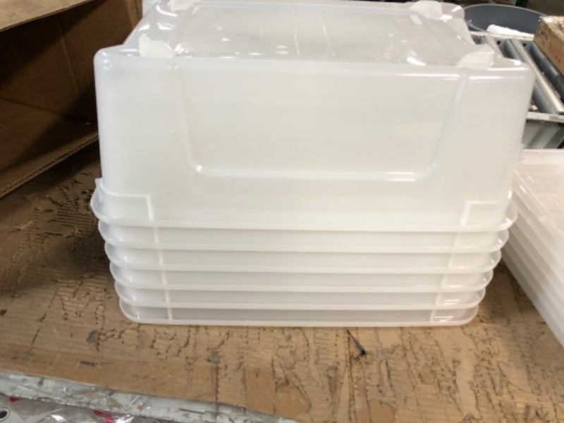 Photo 4 of * used * please see all images * 
IRIS USA  Plastic Storage Bins Tote Organizing Containers with lids 