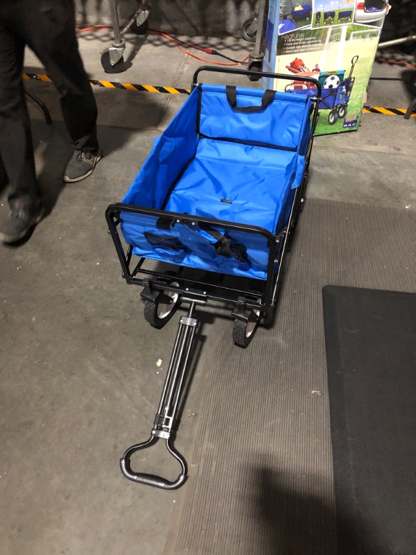 Photo 6 of ***HANDLE LATCH BROKEN - SEE PICTURES***
MAC SPORTS WTC-111 Outdoor Utility Wagon, Solid Blue Solid Blue Wagon