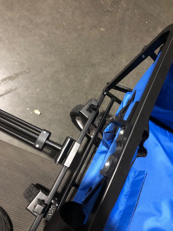 Photo 4 of ***HANDLE LATCH BROKEN - SEE PICTURES***
MAC SPORTS WTC-111 Outdoor Utility Wagon, Solid Blue Solid Blue Wagon