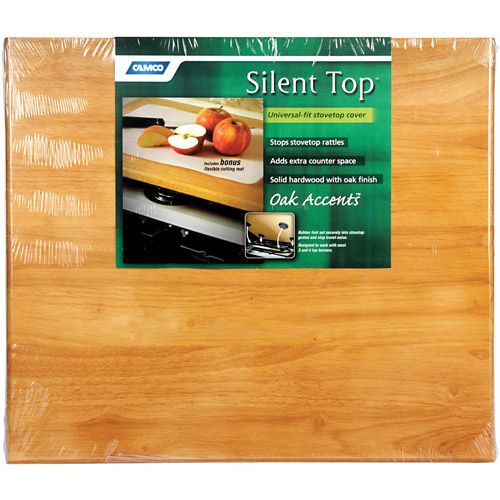 Photo 1 of **DAMAGE**
Camco Oak Accents RV Silent Top Stovetop Cover | 19 ½-inches (L) x 17-inches (W) x ¾-inches (H) 