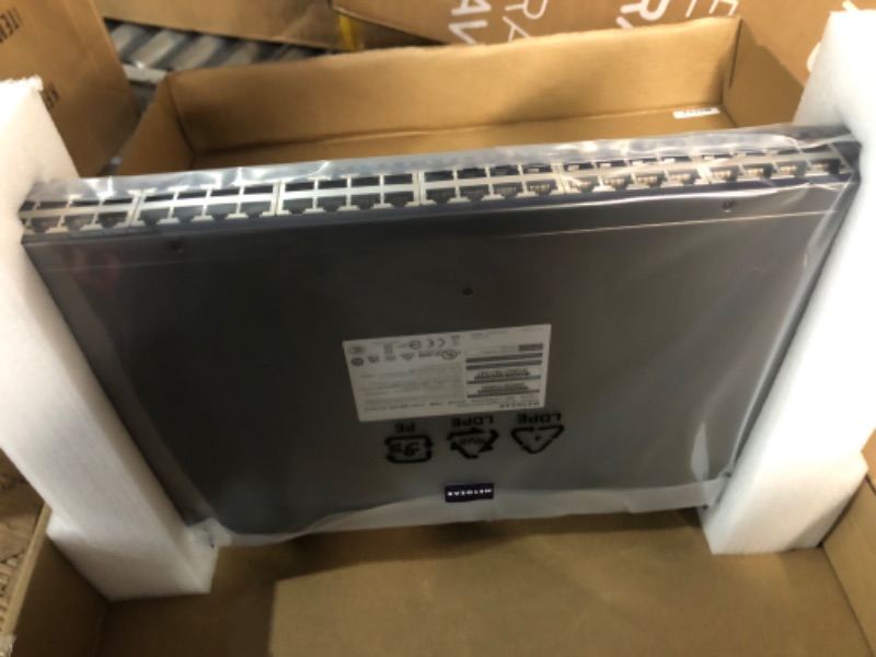 Photo 3 of NETGEAR 48-Port Gigabit Ethernet Smart Switch (GS748T) - Managed, with 2 x 1G SFP and 2 x 1G Combo, Desktop or Rackmount, and Limited Lifetime Protection