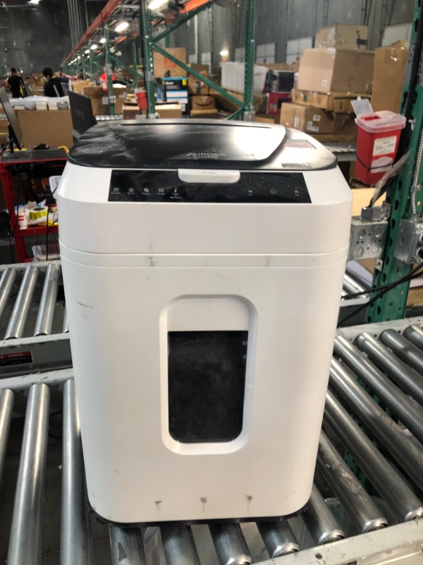 Photo 4 of Aurora Commercial Grade 200-Sheet Auto Feed High Security Micro-Cut Paper Shredder/ 60 Minutes/ Security Level P-5 200-Sheet AutoFeed MicroCut MicroCut