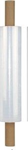 Photo 1 of Stretch Film Wrap - Industrial Clear Plastic Stretch Wrap 1000 Feet 80 Gauge with Handle,