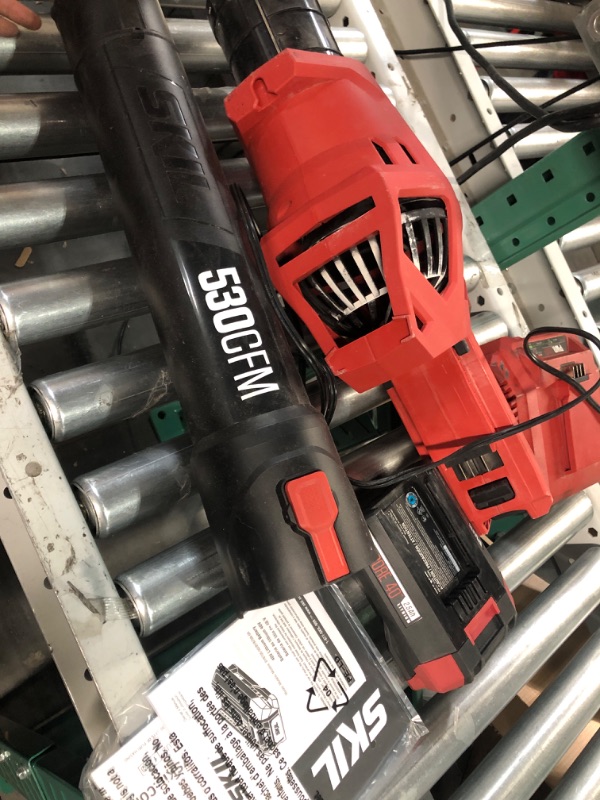 Photo 4 of *SEE NOTES***** SKIL PWR CORE 40 Brushless 40V 530 CFM Cordless Leaf Blower Kit, Variable Speed with Power Boost, Includes 2.5Ah Battery and Auto PWR Jump Charger- BL4713C-11