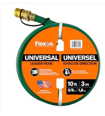 Photo 1 of **MINOR DAMAGE - SEE PHOTOS** FLEXON REM10UL 5/8-in x 10-ft Light-Duty Plastic Green Leader Hose