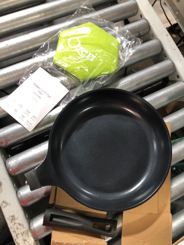 Photo 2 of **BROKEN HANDLE** Ozeri Green Ceramic Frying Pan, 10"