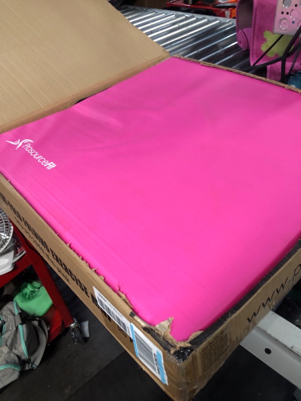 Photo 2 of *MINOR DAMAGE BOX CUT SEE PHOTOS** ProsourceFit Tri-Fold Folding Exercise Mat - Pink