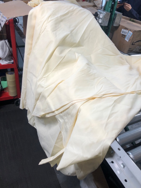 Photo 2 of * NEEDS TO BE WASHED ** Fabric Textile Products, Inc. Milliken Signature 114" Round Tablecloths 9 TOTAL - BUTTER YELLOW 