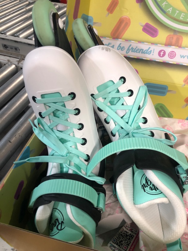 Photo 4 of *MINOR SCUFFING SEE PHOTOS** Rollr GRL Ocean Shore Inline Skates by Pacer | Skates for Women & Men | Indoor Outdoor Skates Angelmint SIZE M5/W6