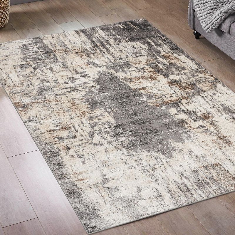 Photo 1 of  NEW!! Gray/RUST 8 x 10 Abstract Modern Area Rug