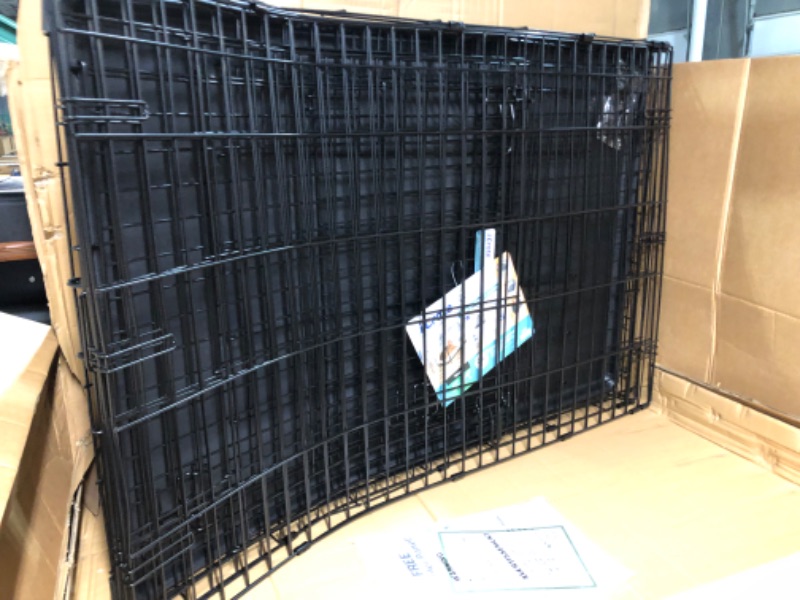 Photo 6 of [READ NOTES]
Amazon Basics Durable, Foldable Metal Wire Dog Crate with Tray, Single Door, 48 Inches, Black