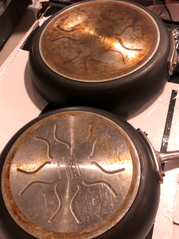 Photo 5 of All-Clad HA1 Hard Anodized Nonstick 2 Piece Fry Pan Set 10, 12 Inch Induction Pots and Pans, 