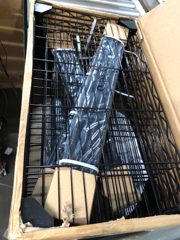 Photo 1 of Devo 6-Tier Storage Shelf Wire Shelve Unit Rack Organizer for Garage Level Adjustable,Side Hooks (Upgrade Black)