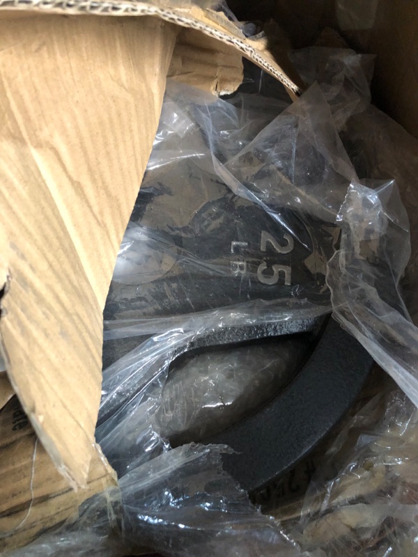 Photo 1 of JFIT Olympic 2" Cast Iron Grip Plate OR 2" Rubber Bumper Plates for Barbell - Singles OR Pairs - 6 Weights Available (2.5lbs to 45lbs) Plates for Strength Training, Weightlifting, Bodybuilding GRIP PLATE 25 LB SINGLE