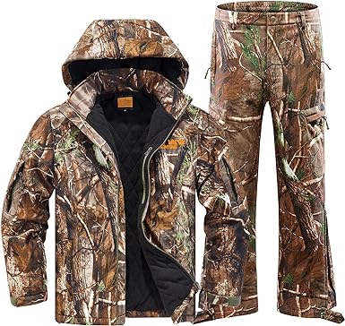 Photo 1 of NEW VIEW Thick Hunting Clothes for Men, Cold Weather Camo Hunting Jacket & Pants for Deer Duck Hunting SIZE SMALL
