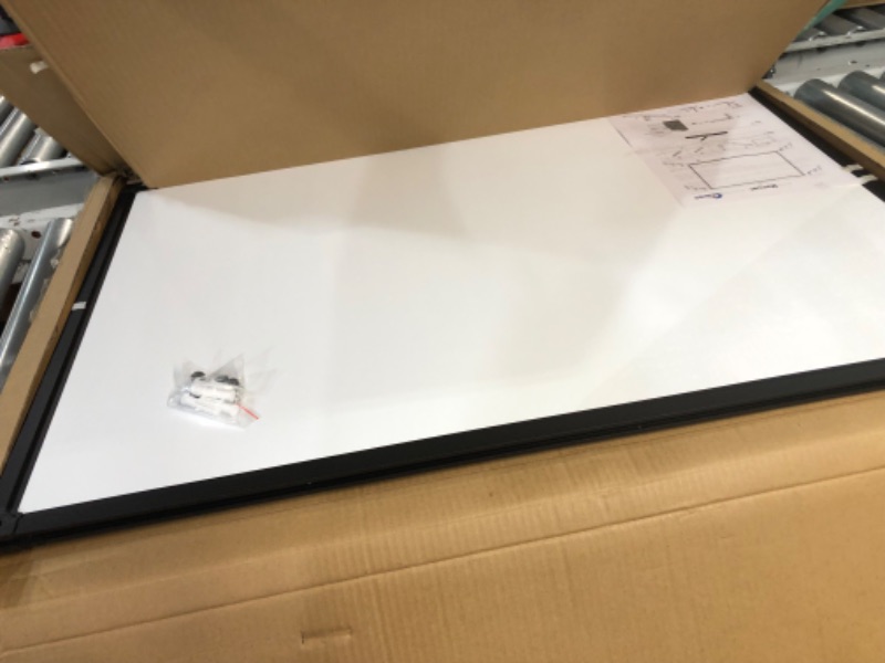 Photo 2 of XBoard Magnetic Whiteboard 36 x 24, White Board/Dry Erase Board with Detachable Marker Tray, Black Aluminium Frame 36" x 24"