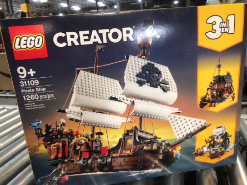 Photo 4 of **FACTORY SEALED** LEGO Creator 3in1 Pirate Ship 31109 Building Toy Set for Kids, Boys, and Girls Ages 9+ (1,264 Pieces) 