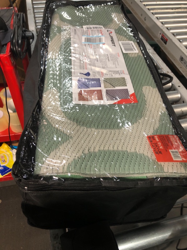 Photo 1 of Lippert Reversible All-Weather RV Patio Mat Green 8' x 16'