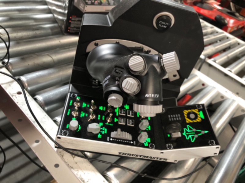 Photo 2 of *TURNS ON* Thrustmaster Viper TQS Mission Pack: Metal Throttle Quadrant System, Throttle and Control Panel Included, 64 Action Buttons, 6 Axes, Licensed by the U.S. Air Force (PC) Viper Mission Pack