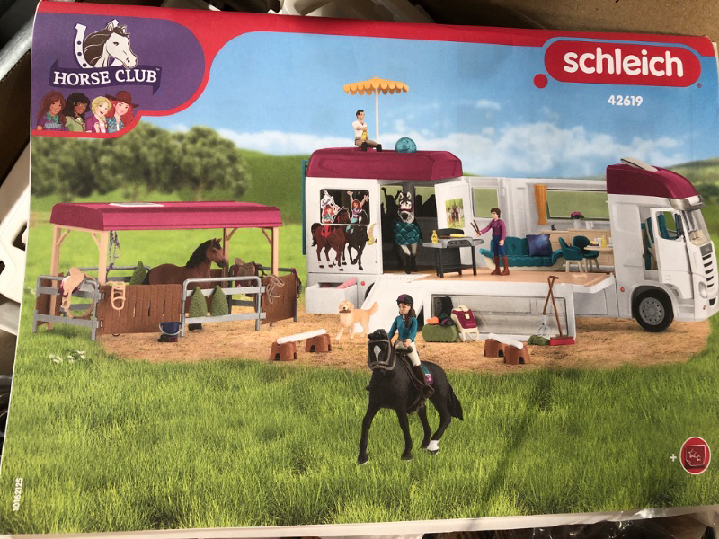 Photo 1 of Schleich Horse Club - Horse Transporter, 227 Piece Playset with Horse Trailer, 3 x Horses, Collectible Animal Toys and Horse Riding Figurines for Children Aged 5+